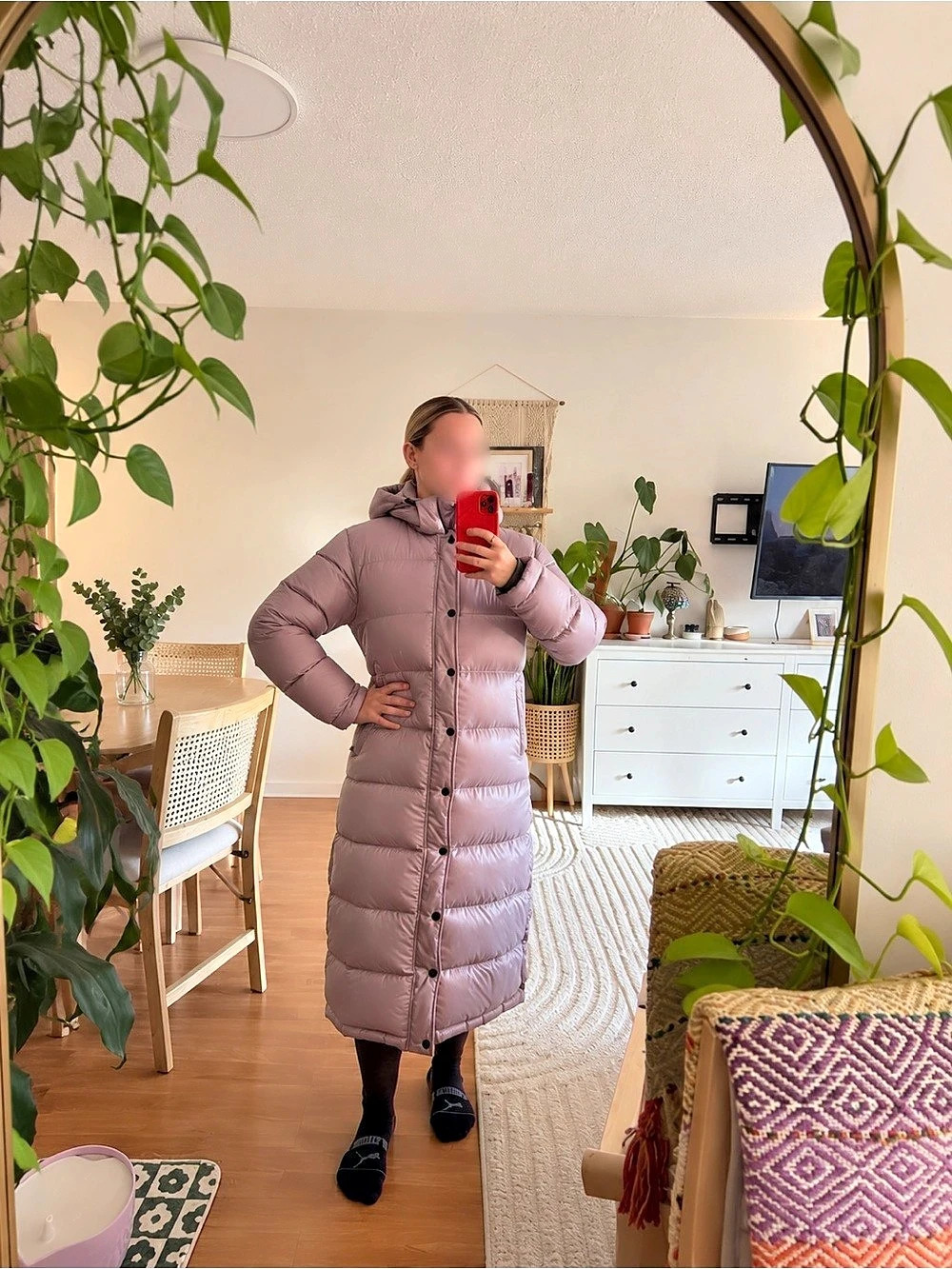 Aritzia The Super Puff Long Women's Long Puffer Coat Pink